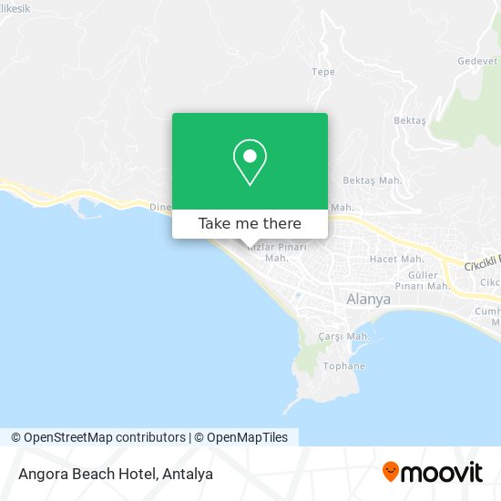 Angora Beach Hotel map