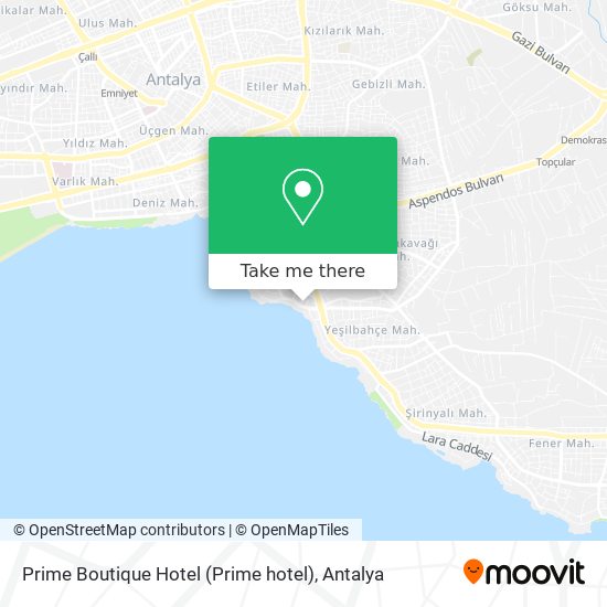 Prime Boutique Hotel (Prime hotel) map