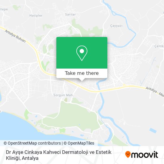 Dr Ayşe Cinkaya Kahveci Dermatoloji ve Estetik Kliniği map