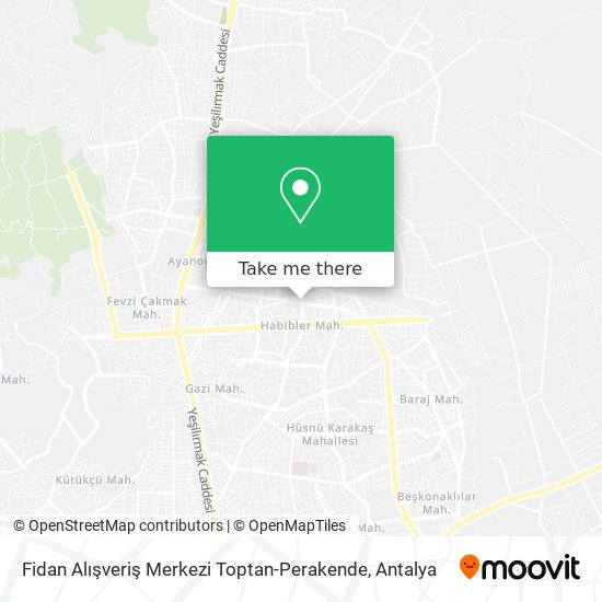 Fidan Alışveriş Merkezi Toptan-Perakende map