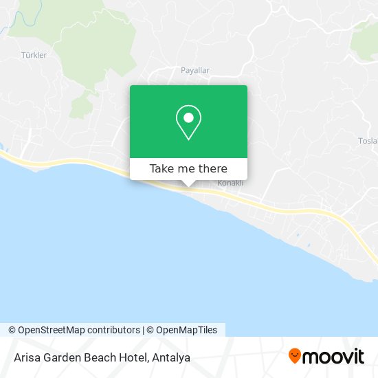 Arisa Garden Beach Hotel map