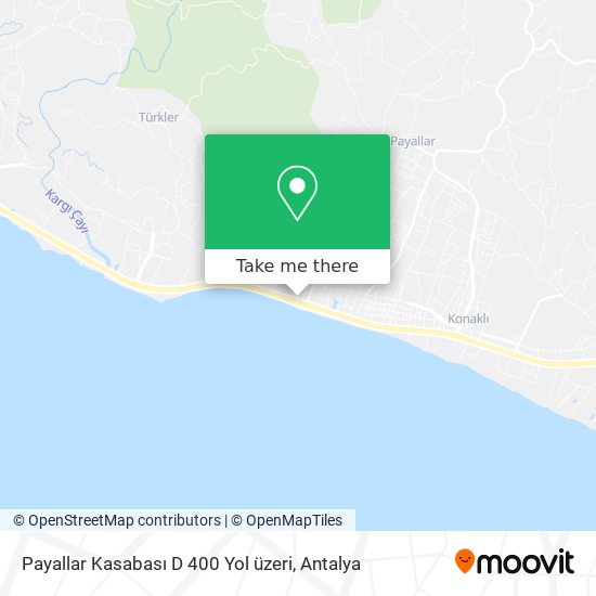 Payallar Kasabası D 400 Yol üzeri map