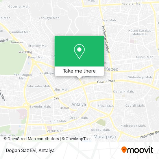 Doğan Saz Evi map