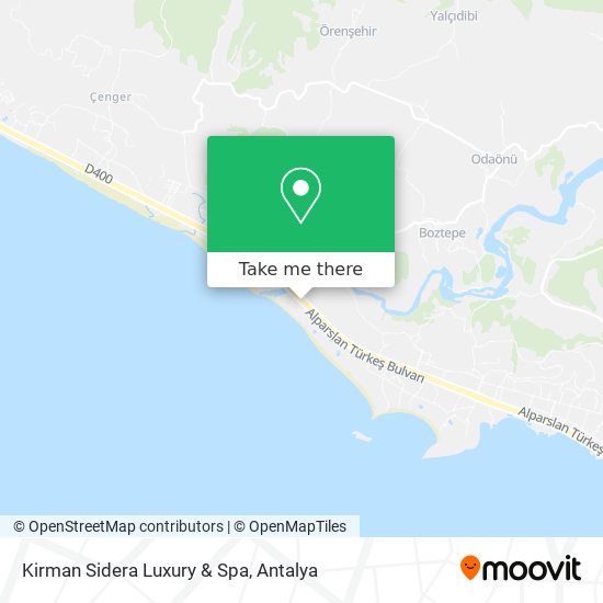 Kirman Sidera Luxury & Spa map