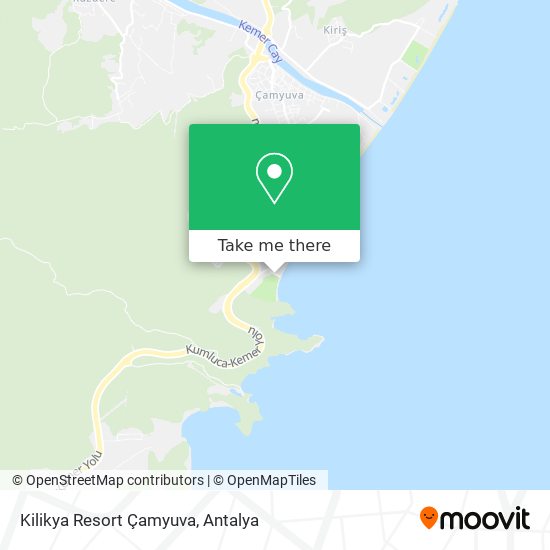 Kilikya Resort Çamyuva map