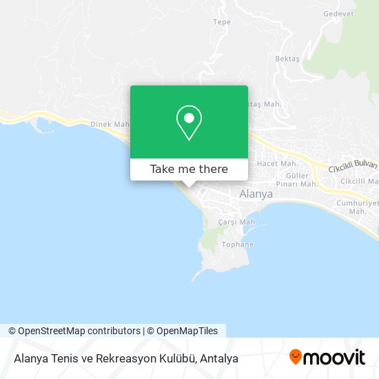 Alanya Tenis ve Rekreasyon Kulübü map