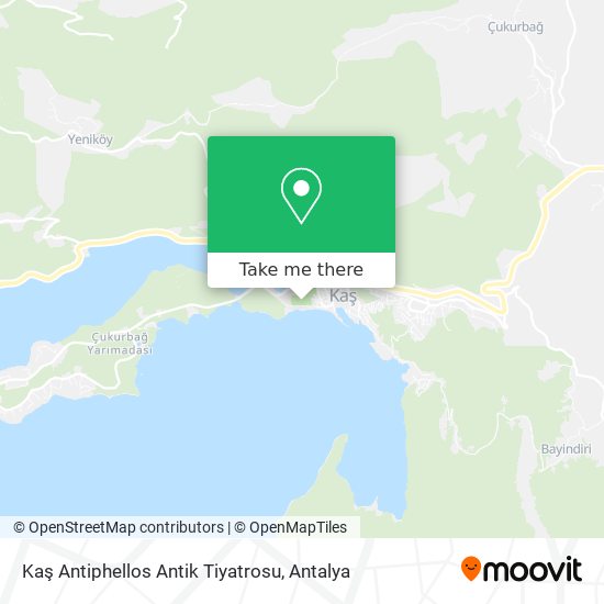 Kaş Antiphellos Antik Tiyatrosu map