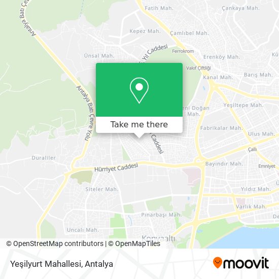 Yeşilyurt Mahallesi map