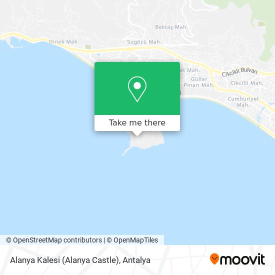 Alanya Kalesi (Alanya Castle) map