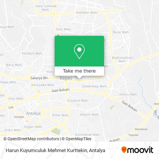 Harun Kuyumculuk Mehmet Kurttekin map