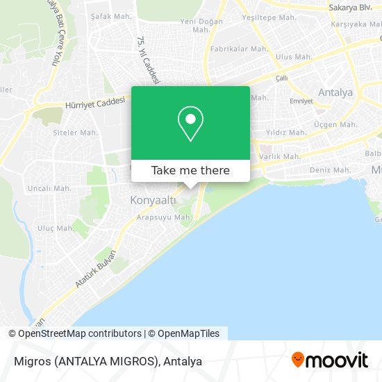 Migros (ANTALYA MIGROS) map