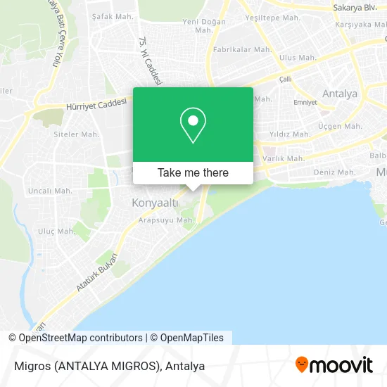 Migros (ANTALYA MIGROS) map