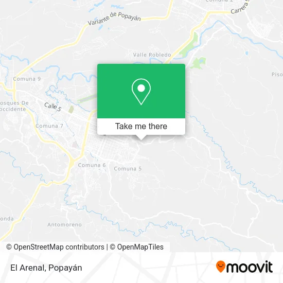 Mapa de El Arenal