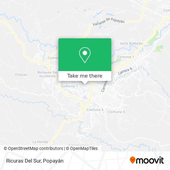 Mapa de Ricuras Del Sur