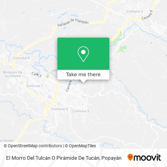 El Morro Del Tulcán O Pirámide De Tucán map