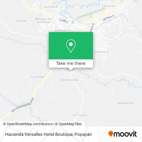 Hacienda Versalles Hotel Boutique map