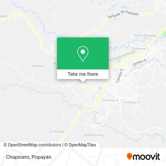 Mapa de Chapinero