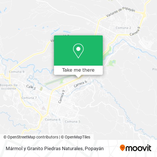 Mapa de Mármol y Granito Piedras Naturales