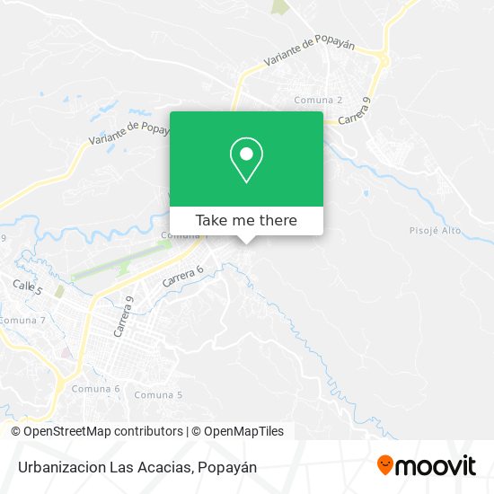 Urbanizacion Las Acacias map