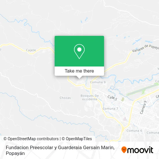 Mapa de Fundacion Preescolar y Guarderaia Gersain Marin