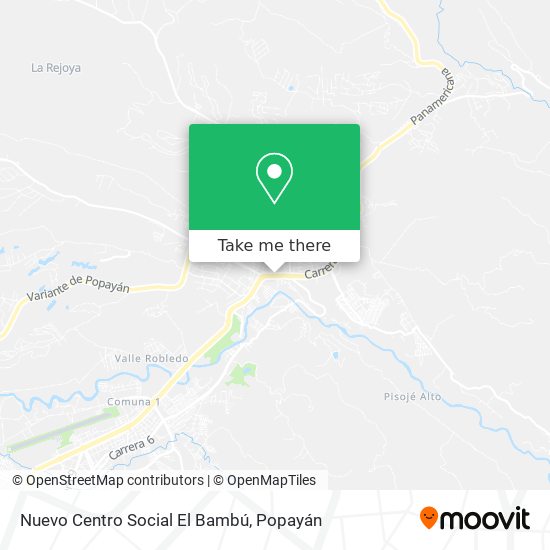 Mapa de Nuevo Centro Social El Bambú