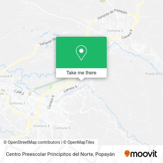 Mapa de Centro Preescolar Principitos del Norte