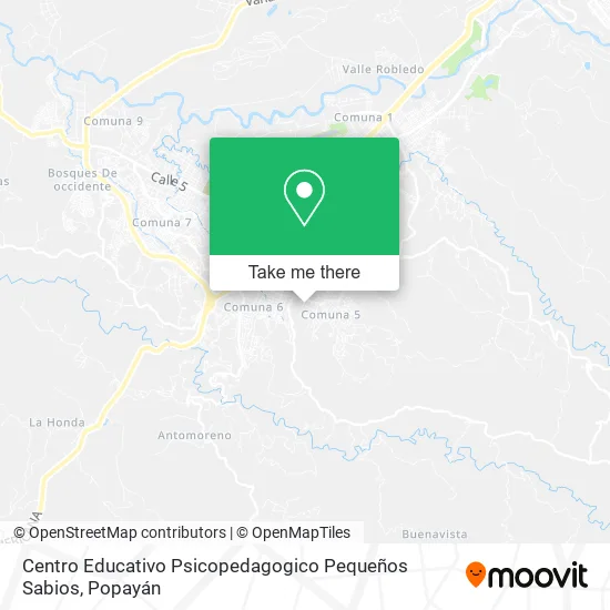 Mapa de Centro Educativo Psicopedagogico Pequeños Sabios