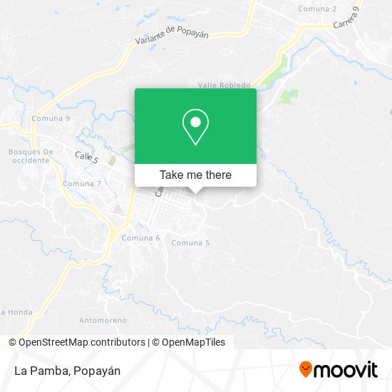 La Pamba map