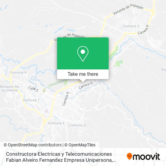 Constructora-Electricas y Telecomunicaciones Fabian Alveiro Fernandez Empresa Unipersona map