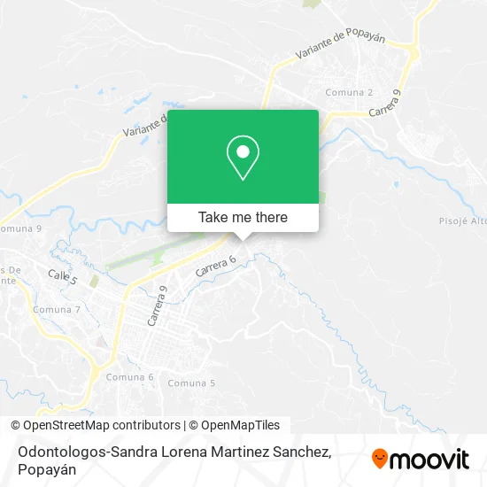 Odontologos-Sandra Lorena Martinez Sanchez map