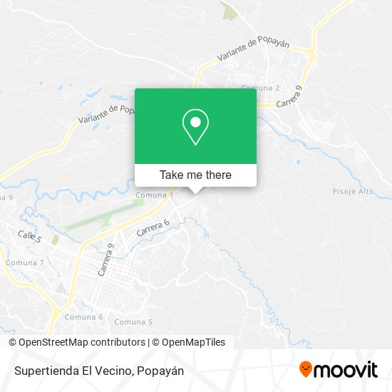Supertienda El Vecino map