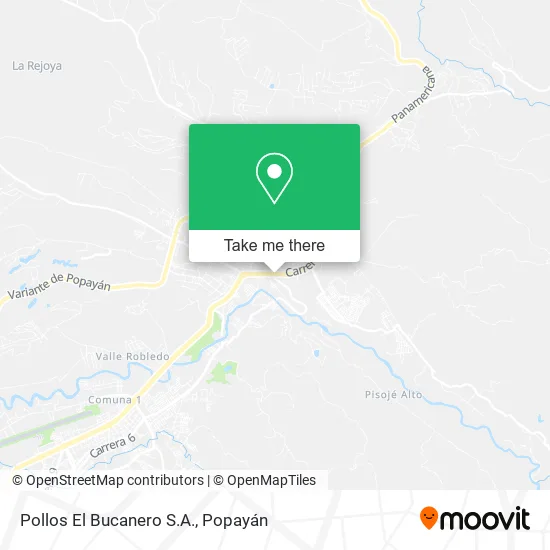 Mapa de Pollos El Bucanero S.A.