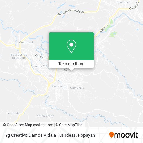 Yg Creativo Damos Vida a Tus Ideas map