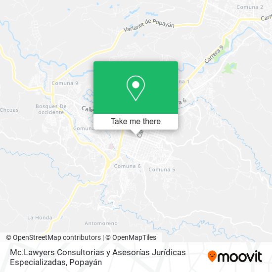 Mc.Lawyers Consultorias y Asesorías Jurídicas Especializadas map