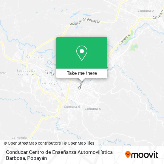 Mapa de Conducar Centro de Enseñanza Automovilística Barbosa