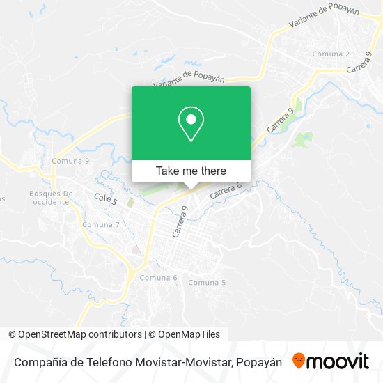 Compañía de Telefono Movistar-Movistar map