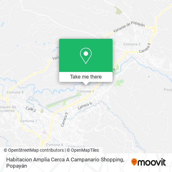 Habitacion Amplia Cerca A Campanario Shopping map