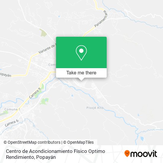 Centro de Acondicionamiento Físico Optimo Rendimiento map