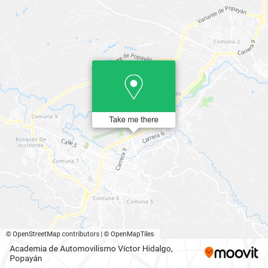 Academia de Automovilismo Víctor Hidalgo map