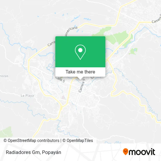 Radiadores Gm map