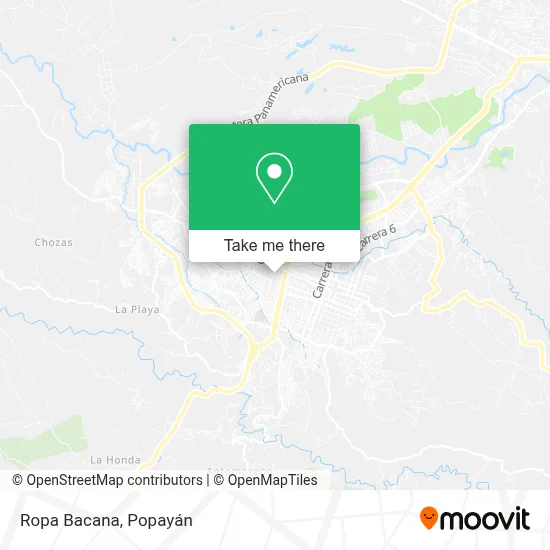 Ropa Bacana map