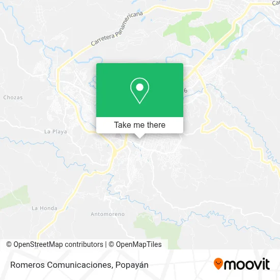 Romeros Comunicaciones map