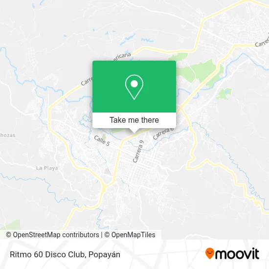 Ritmo 60 Disco Club map