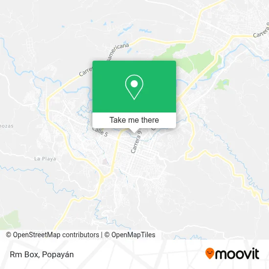 Mapa de Rm Box