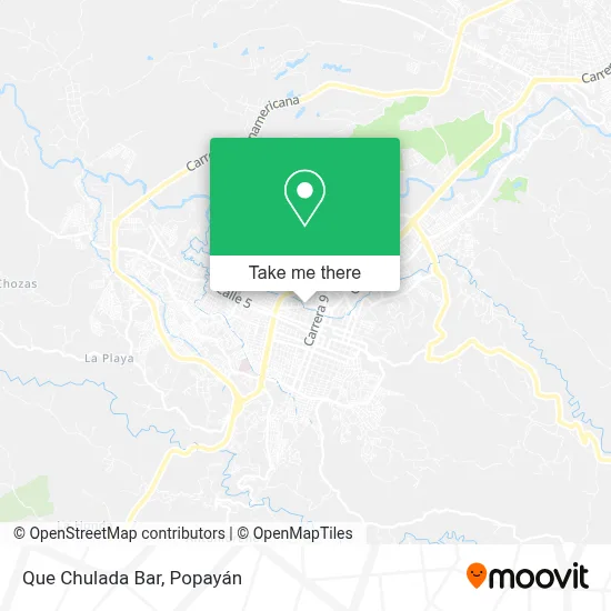 Que Chulada Bar map