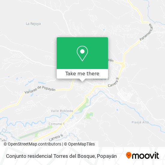 Conjunto residencial Torres del Bosque map