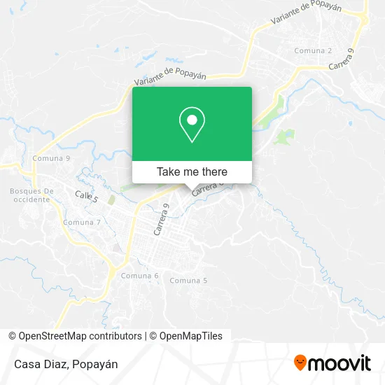 Casa Diaz map
