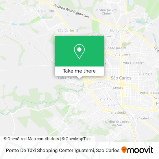 Mapa Ponto De Táxi Shopping Center Iguatemi