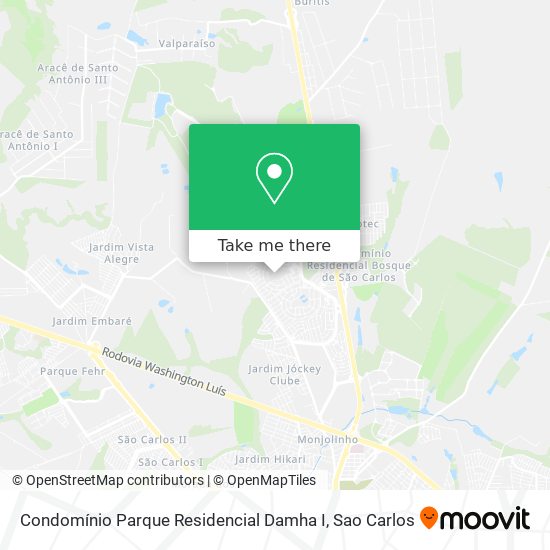 Mapa Condomínio Parque Residencial Damha I