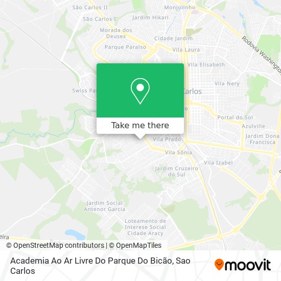 Mapa Academia Ao Ar Livre Do Parque Do Bicão